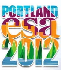 Official logo of the ESA Annual Meeting held in Portland in 2012