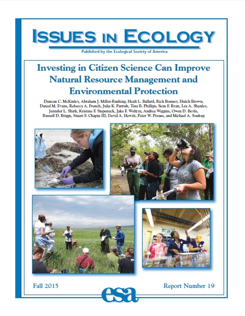 150930 issues in ecology 19 citizen science cover