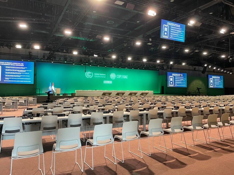 Interior meeting area for COP28