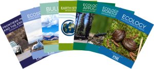 Covers of 6 ESA journals and the ESA Bulletin