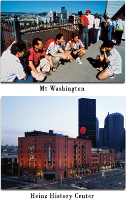 City Attractions: Mt Washington & 2.	Heinz History Center