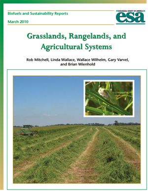Biofuels and Sustainability Report: Grasslands, Rangelands, and Agricultural Systems