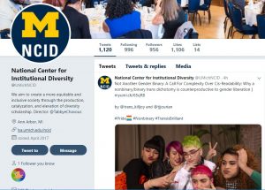 Screenshot of NCID Twitter account