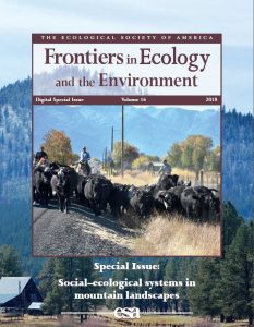 Cover of ESA Frontiers special issue on mountain ecosystems and society