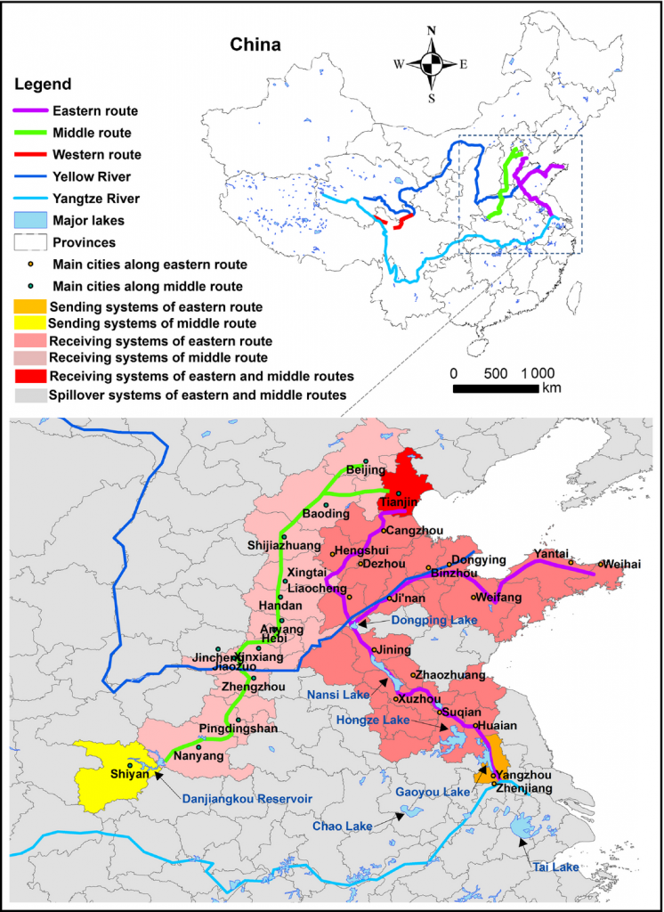Telecoupling ecosystem services through China’s prodigious NS Water Transfer Project Ecotone