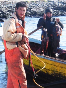 Spearfishers in Chile