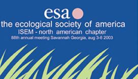 Official logo of the 2003 Annual Meeting.  Savanah Georgia.  Gentle grasses are in the foreground.