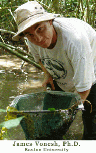 Profile image of James Vonesh doing aquatic field work.