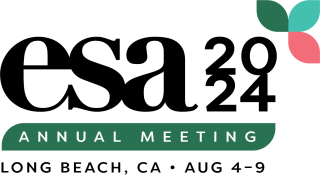 The official logo of the 2024 ESA Annual Meeting has a 3 leaf style logo.