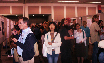 Photo: Students in the Exhibit Hall - Annual Meeting 2007 in San Jose, CA