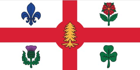 Official Flag of Montreal First Nations Symbol