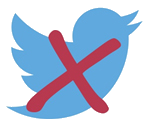 An image with a red x over a twitter bird to denote "Do not share".