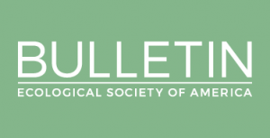 Logo with the words bulletin ecological society of america.