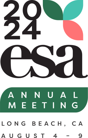 Official logo of the 2024 meeting of the ESA in Long Beach, California.