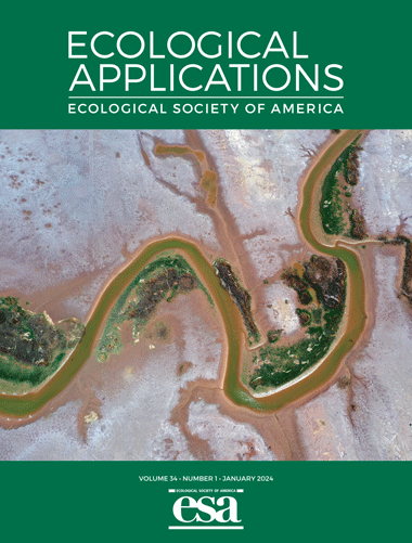 Aerial image of biological invasion range