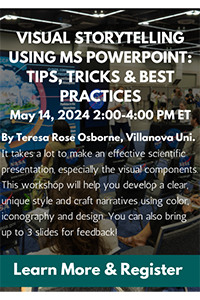 Thumbnail for the webinar, "Visual storytelling using MS Powerpoint: Tips, Tricks & Best Practices"