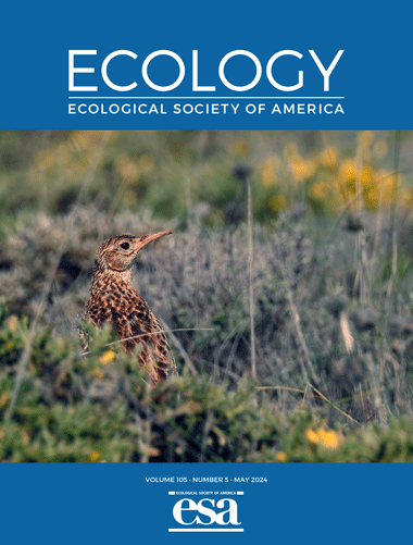 Ecology cover featuring a male Dupont's lark